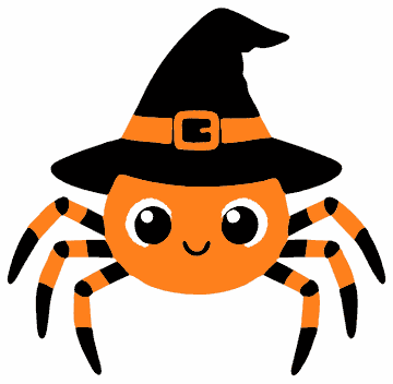 Witch Hat Spider spider SVG cut file and printable Halloween template
