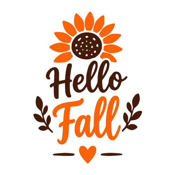 Hello Fall Thanksgiving saying SVG, layered Cricut cut file, free Thanksgiving quote design