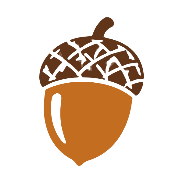 Acorn Thanksgiving SVG, layered Cricut cut file, free Thanksgiving clipart