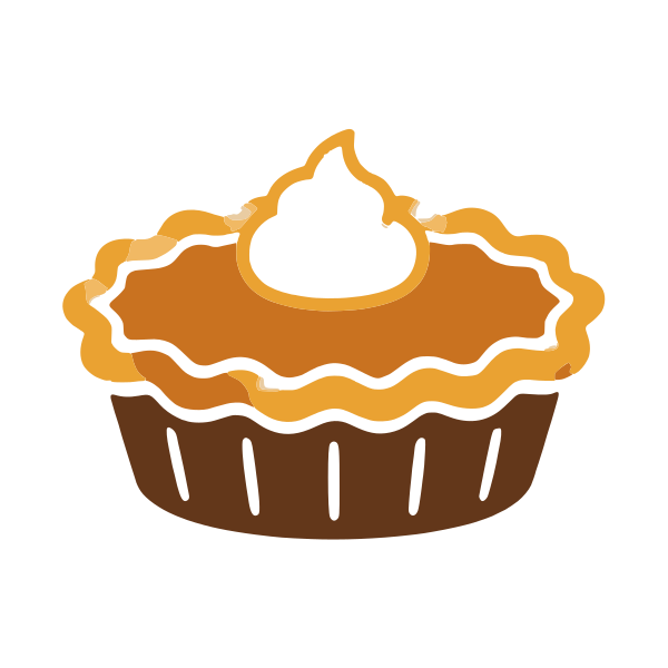 Pumpkin Pie Slice Thanksgiving SVG, layered Cricut cut file, free Thanksgiving clipart