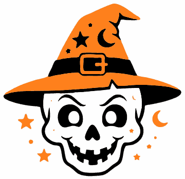 Wizard Hat Skull skull SVG cut file and printable Halloween template