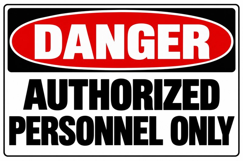 Danger: Authorized Personnel Only — free printable authorized personnel only sign