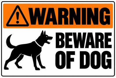 Beware of dog signs β free printable