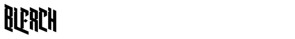 Bleach Font sample