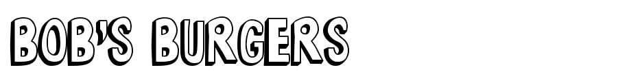 Bob's Burgers Font sample