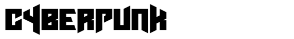 Cyberpunk Font sample