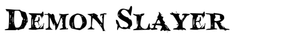 Demon Slayer Font sample