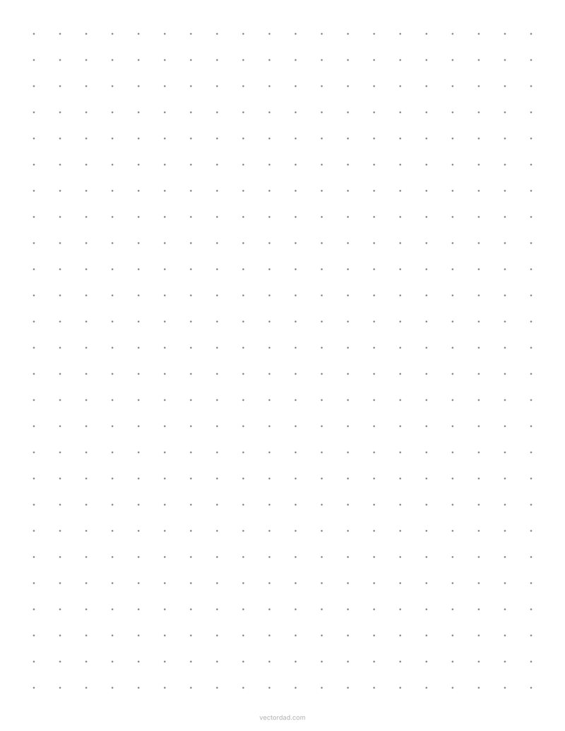 One centimetre dot grid paper