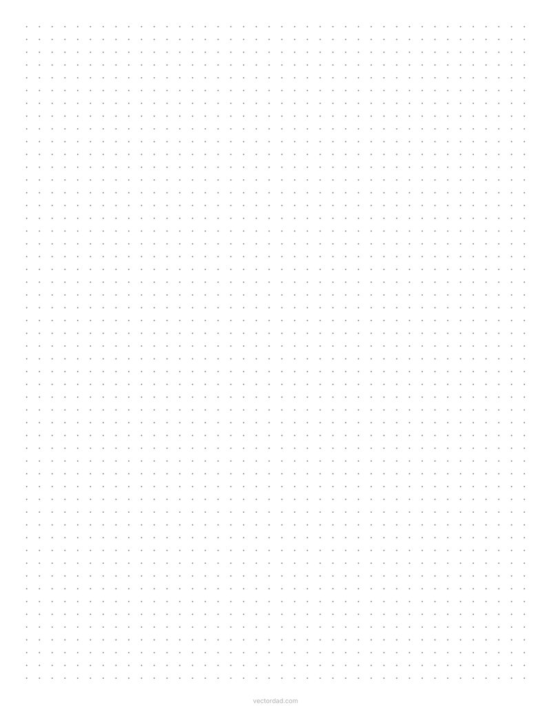5 mm dot grid paper printable for bullet journals