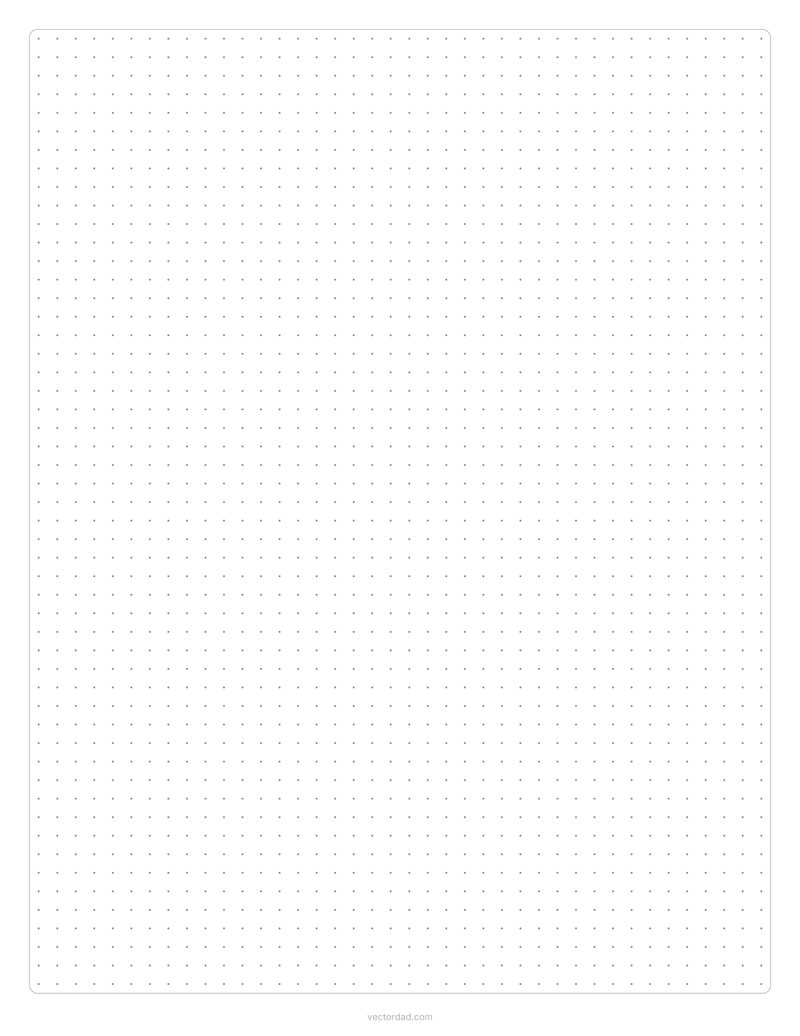 Dot grid paper with a border