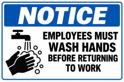Employees must wash hands signs β free printable