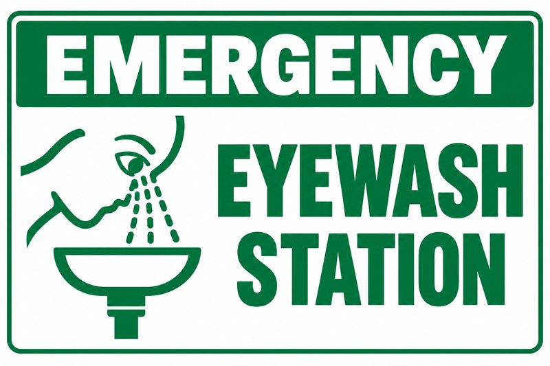 Emergency Eyewash Station β free printable eyewash station sign