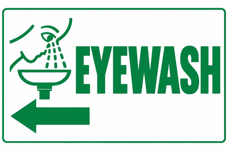 Eyewash β β free printable eyewash station sign