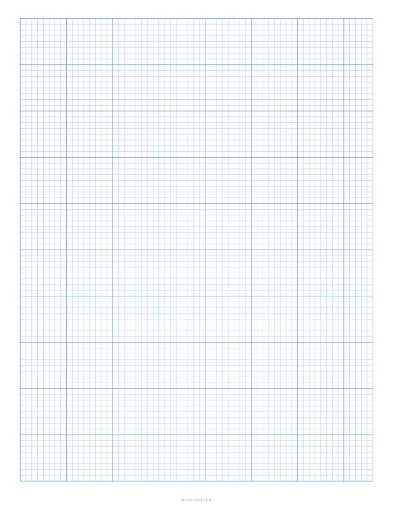 Fine 1/8 inch graph paper printable