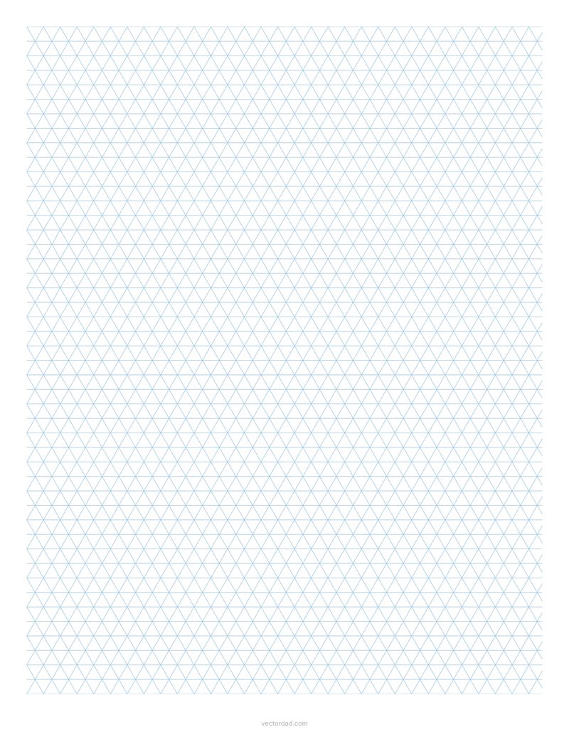 Quarter inch isometric graph paper printable