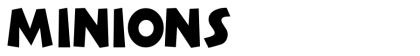 Minions Font sample