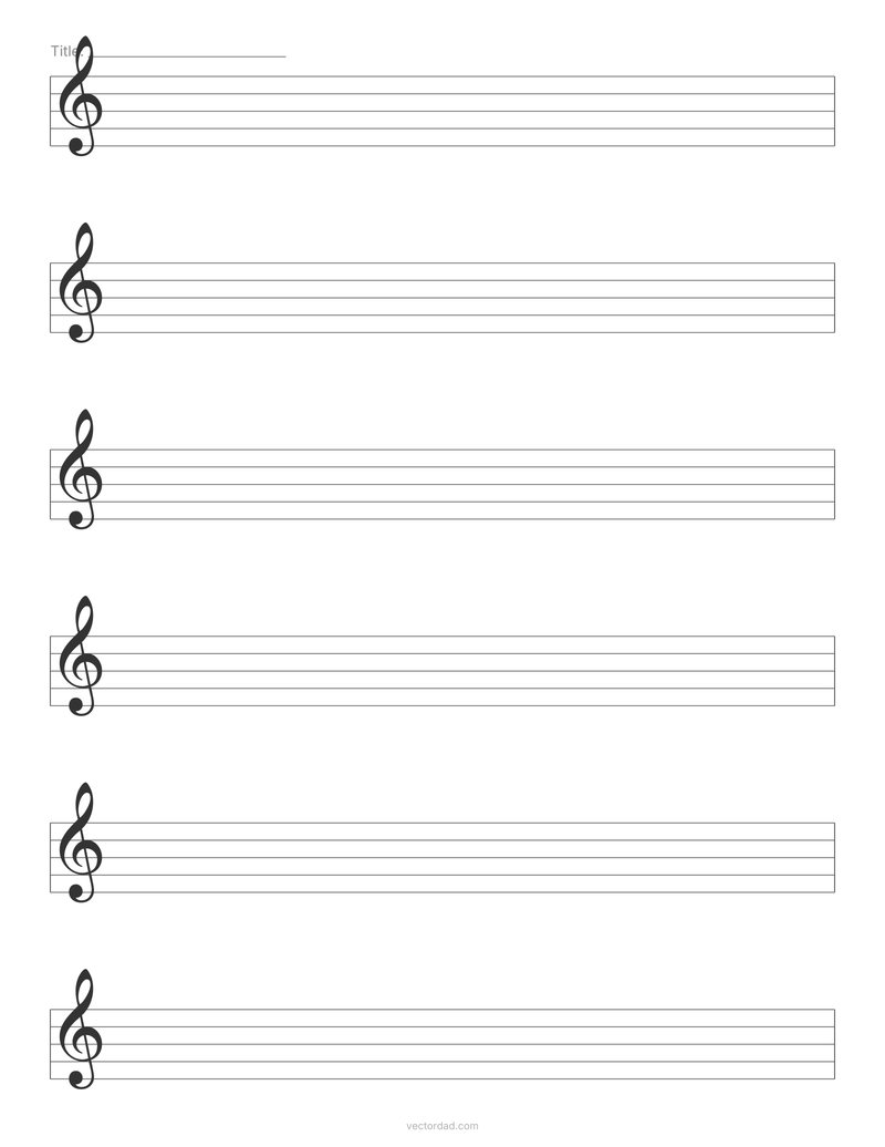 Large music staff paper for kids