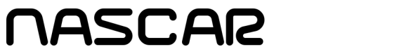 NASCAR Font sample
