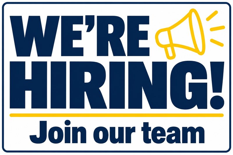 We’re Hiring! Join Our Team — free printable now hiring sign