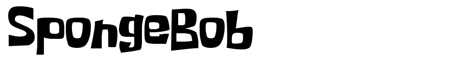 SpongeBob Font sample