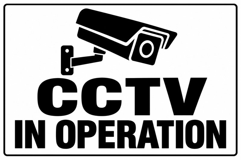 CCTV in Operation — free printable video surveillance sign
