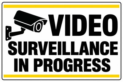 Video surveillance signs β free printable